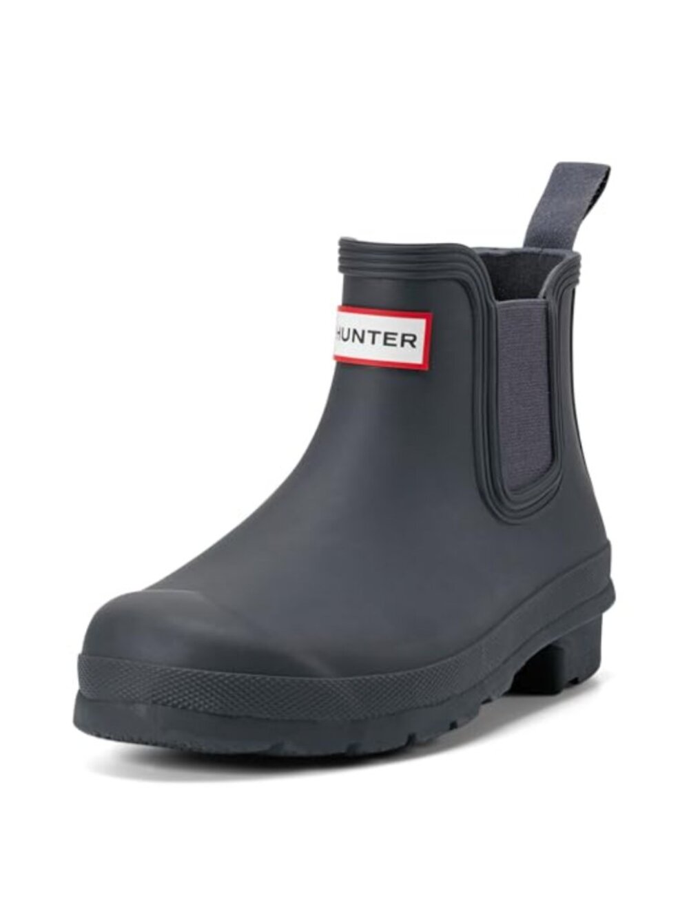 Waterproof Chelsea Rain Boot Ankle Block Heel Rubber